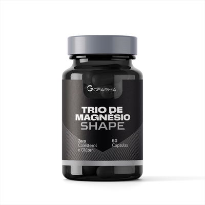 Trio de Magnésio V Shape 60 Cápsulas