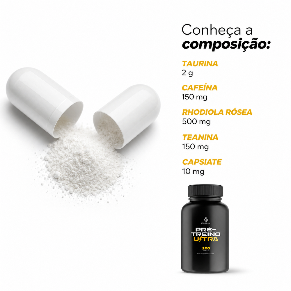 Pré Treino Ultra 120 Cápsulas