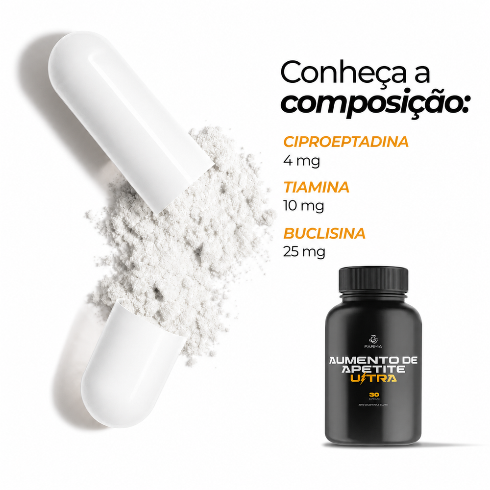 Aumento de Apetite Ultra 30 Cápsulas