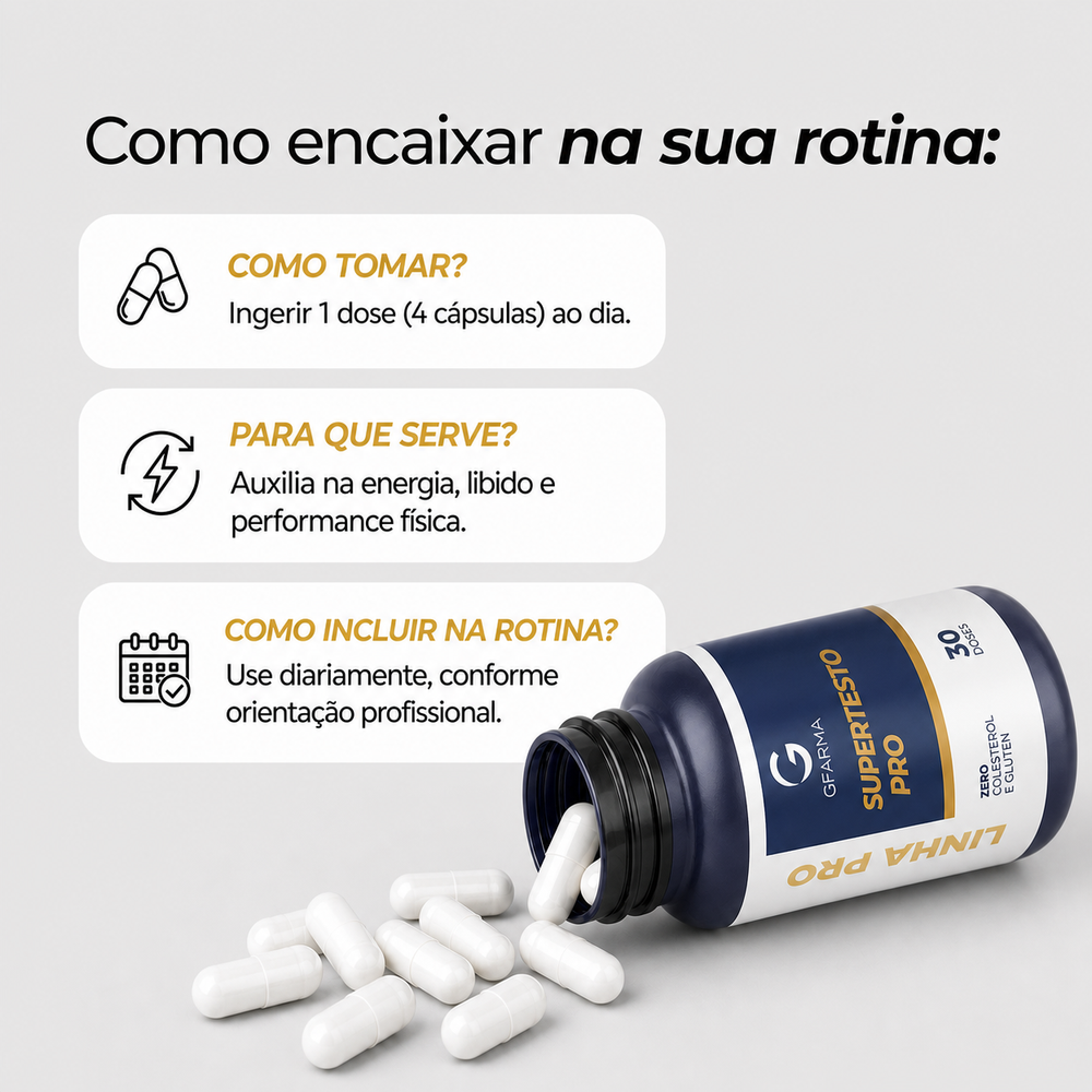 Super Testo Pro 120 Cápsulas