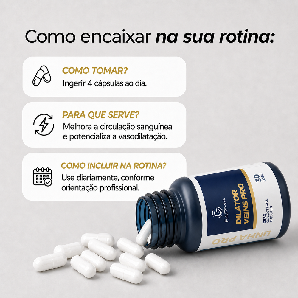 Dilator Veins Pro 120 Cápsulas