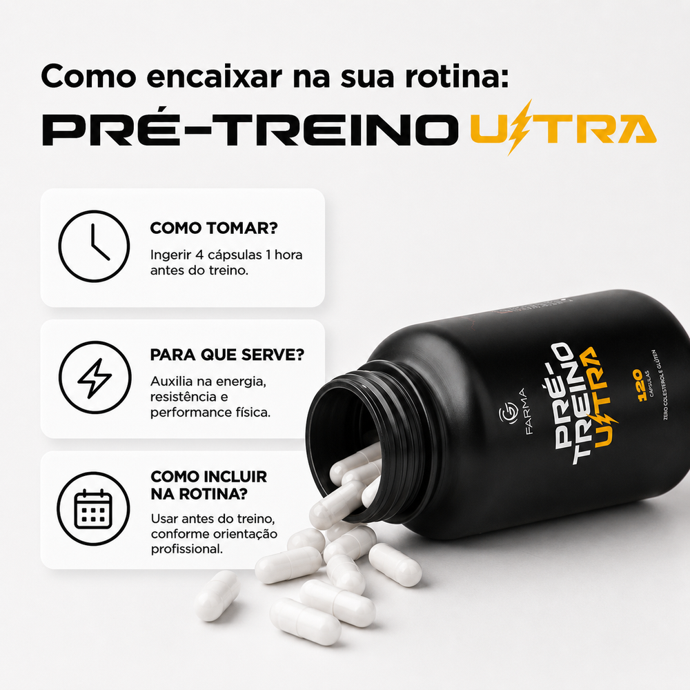 Pré Treino Ultra 120 Cápsulas