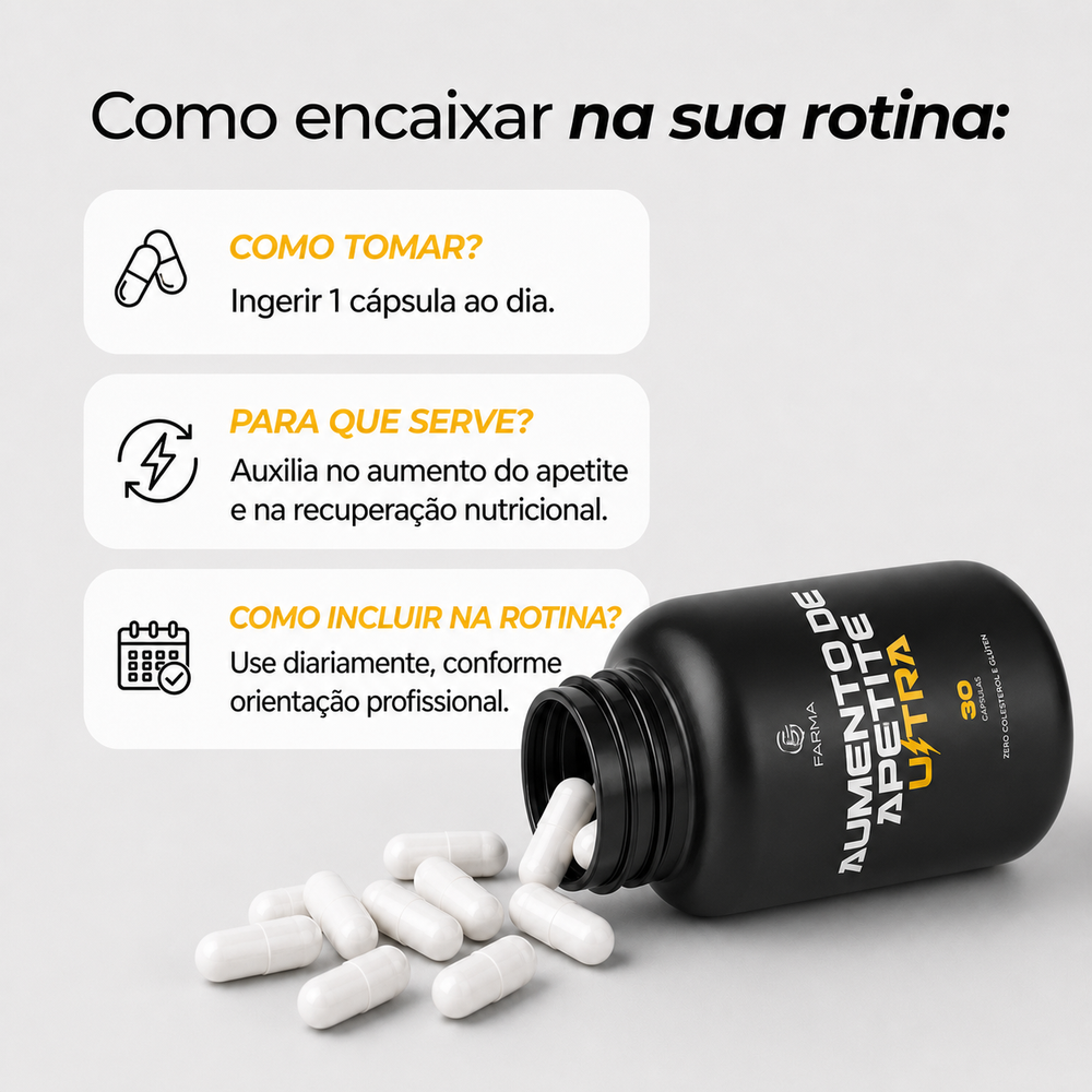 Aumento de Apetite Ultra 30 Cápsulas