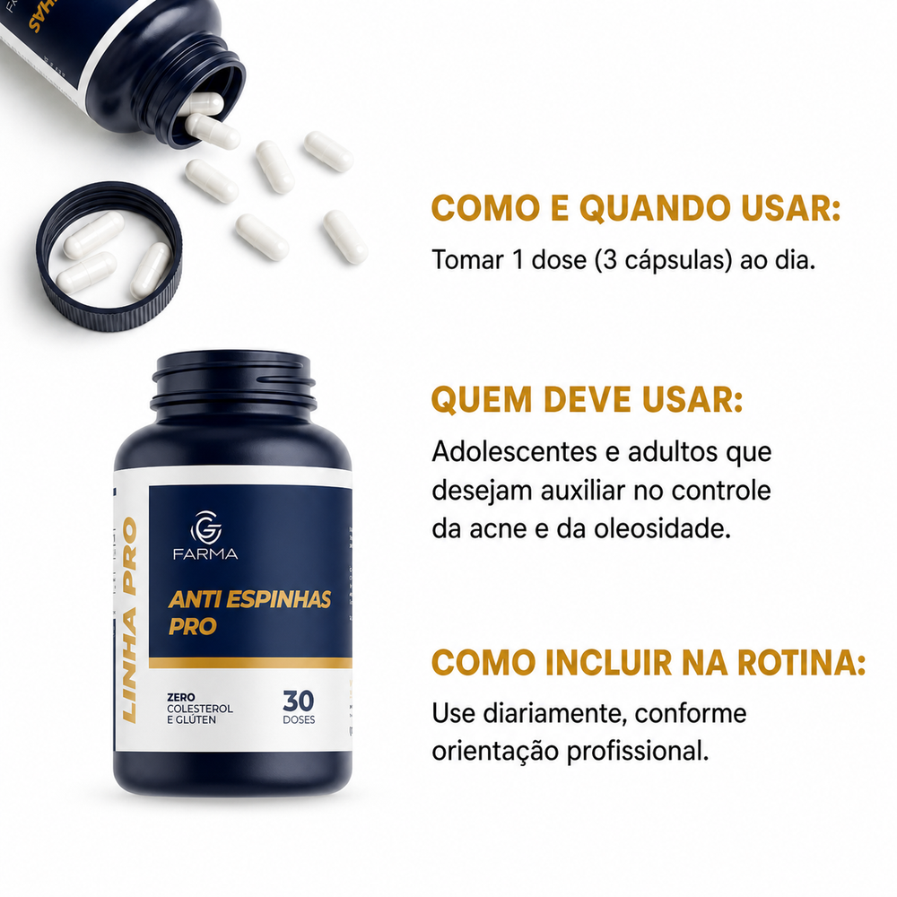 Anti Espinhas Pro 90 Cápsulas