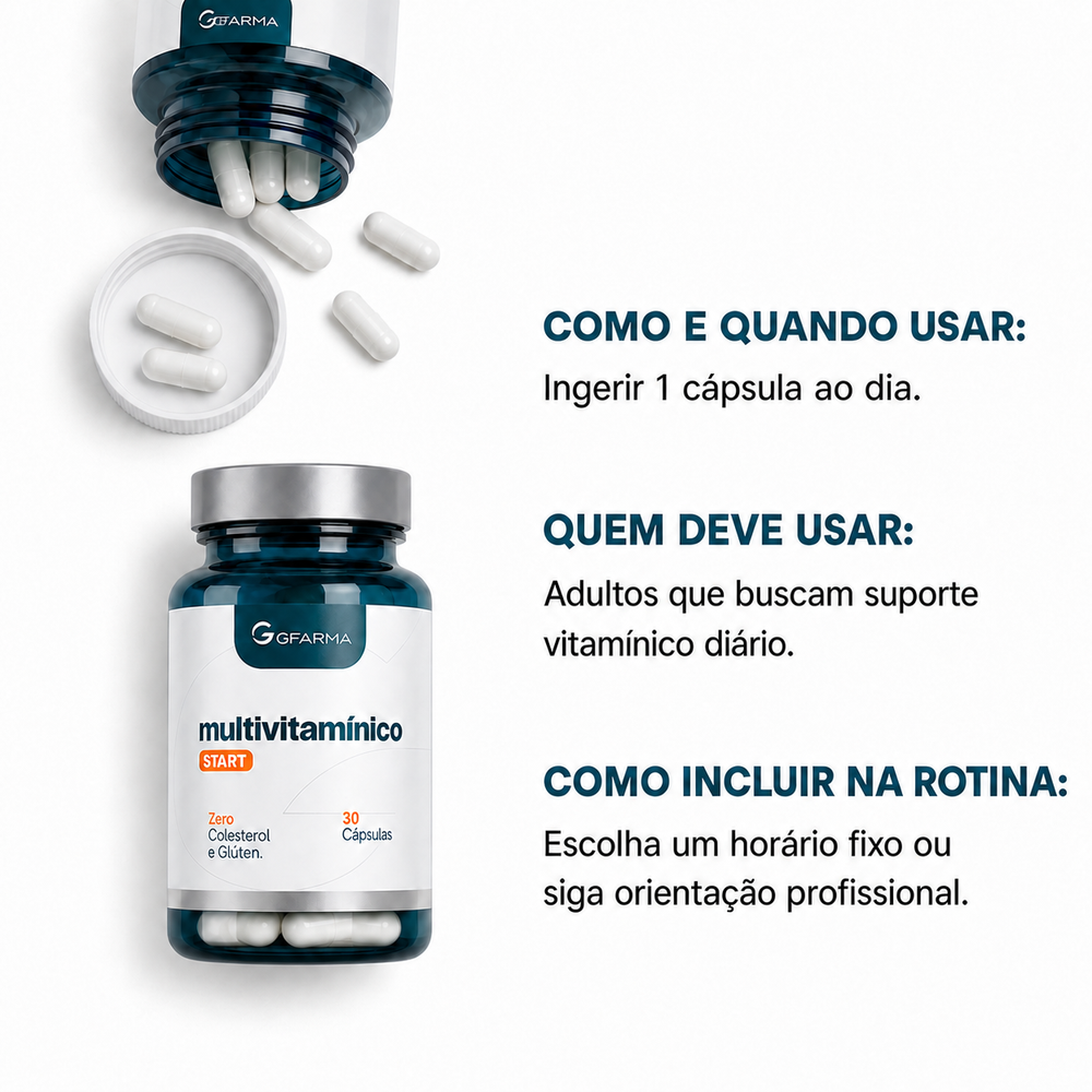 Multivitamínico Start 30 Cápsulas