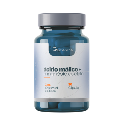 Ácido Málico + Magnésio Quelato – 90 Cápsulas