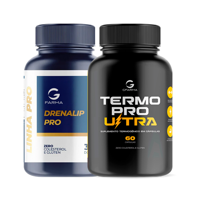 Drenalip Pro 90 Capsulas + Termo Pro Ultra 60 Capsulas