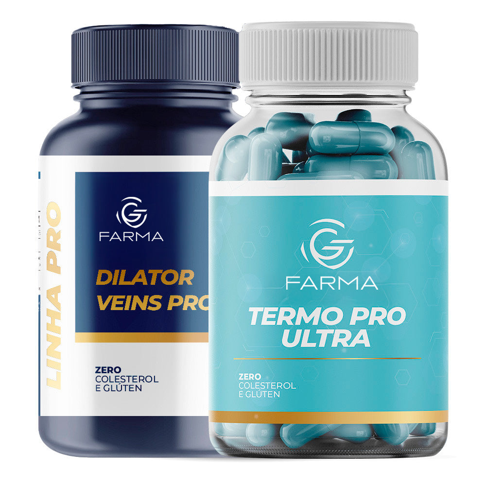 Dilator Veins Pro 120 Cápsulas + Termo Pro Ultra 60 Cápsulas