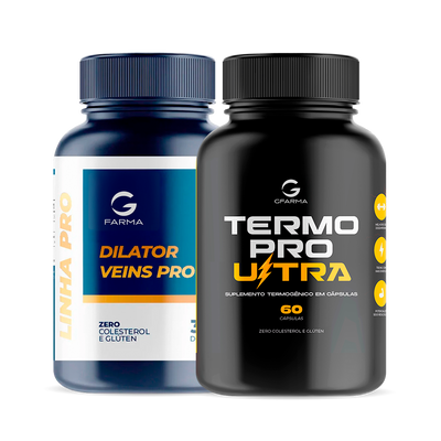 Dilator Veins Pro 120 Cápsulas + Termo Pro Ultra 60 Cápsulas