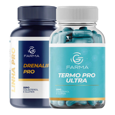 Drenalip Pro 90 Capsulas + Termo Pro Ultra 60 Capsulas