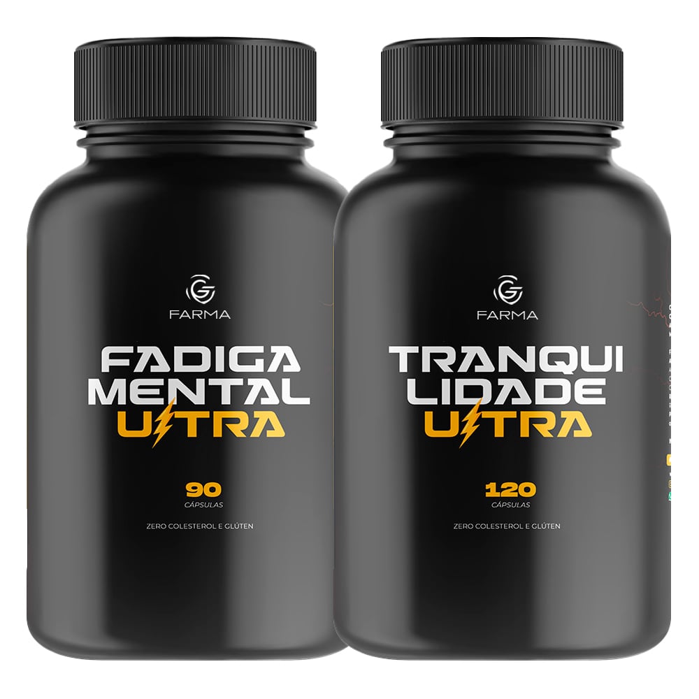 Kit Fadiga Mental Ultra 90 Cápsulas + Tranquilidade Ultra 120 Cápsulas