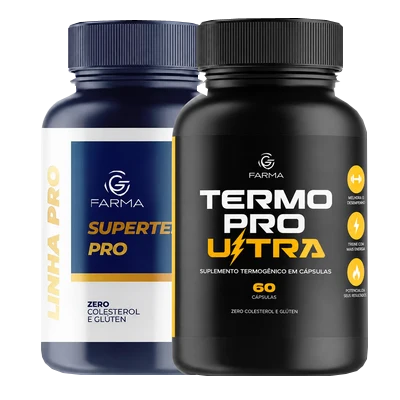 Super Testo Pro 120 Cápsulas + Termo Pro Ultra 60 Cápsulas