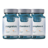 Kit Energia e Equilíbrio Diário (Magnésio Quelado 60 Cápsulas + Vitamina C 500 Mg 30 Cápsulas + Complexo B 30 Cápsulas)