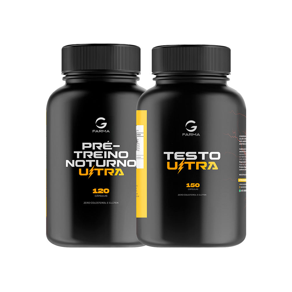 Kit Performance Noturna (Pré-treino Noturno Ultra 120 Cápsulas + Testo Ultra 150 Cápsulas)