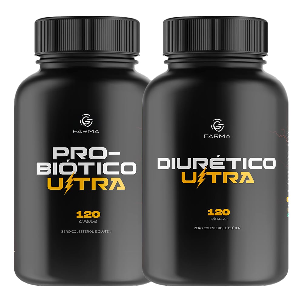 Kit Probiótico Ultra 120 Cápsulas + Diurético Ultra 120 Cápsulas