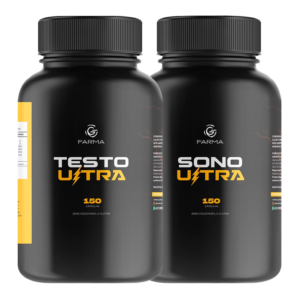Kit Testo Ultra 150 Cápsulas + Sono Ultra 150 Cápsulas