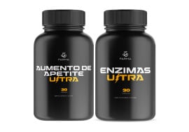 Kit Aumento de Apetite Ultra 30 Cápsulas + Enzimas Ultra 30 Cápsulas